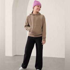 Athleta Girl All Day Hoodie Pyrite Brown—Small